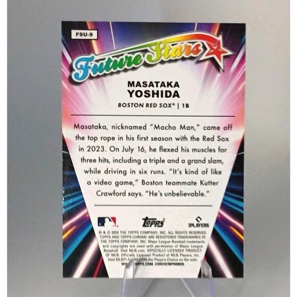 2024 Topps Chrome Update Series - Future Stars Masataka Yoshida #FSU-9 REFRACTOR - Picture 4 of 5